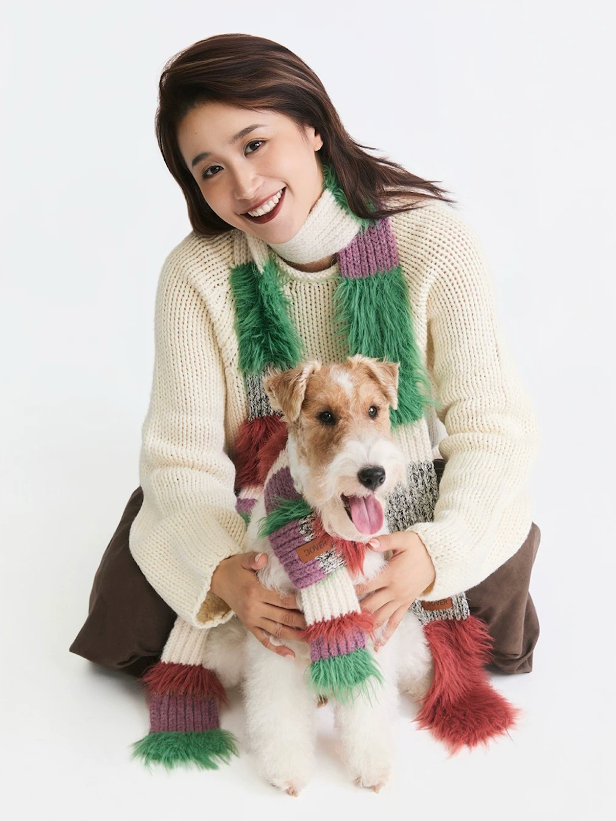 BOVER Color-block Pet Scarf (Pet Version)