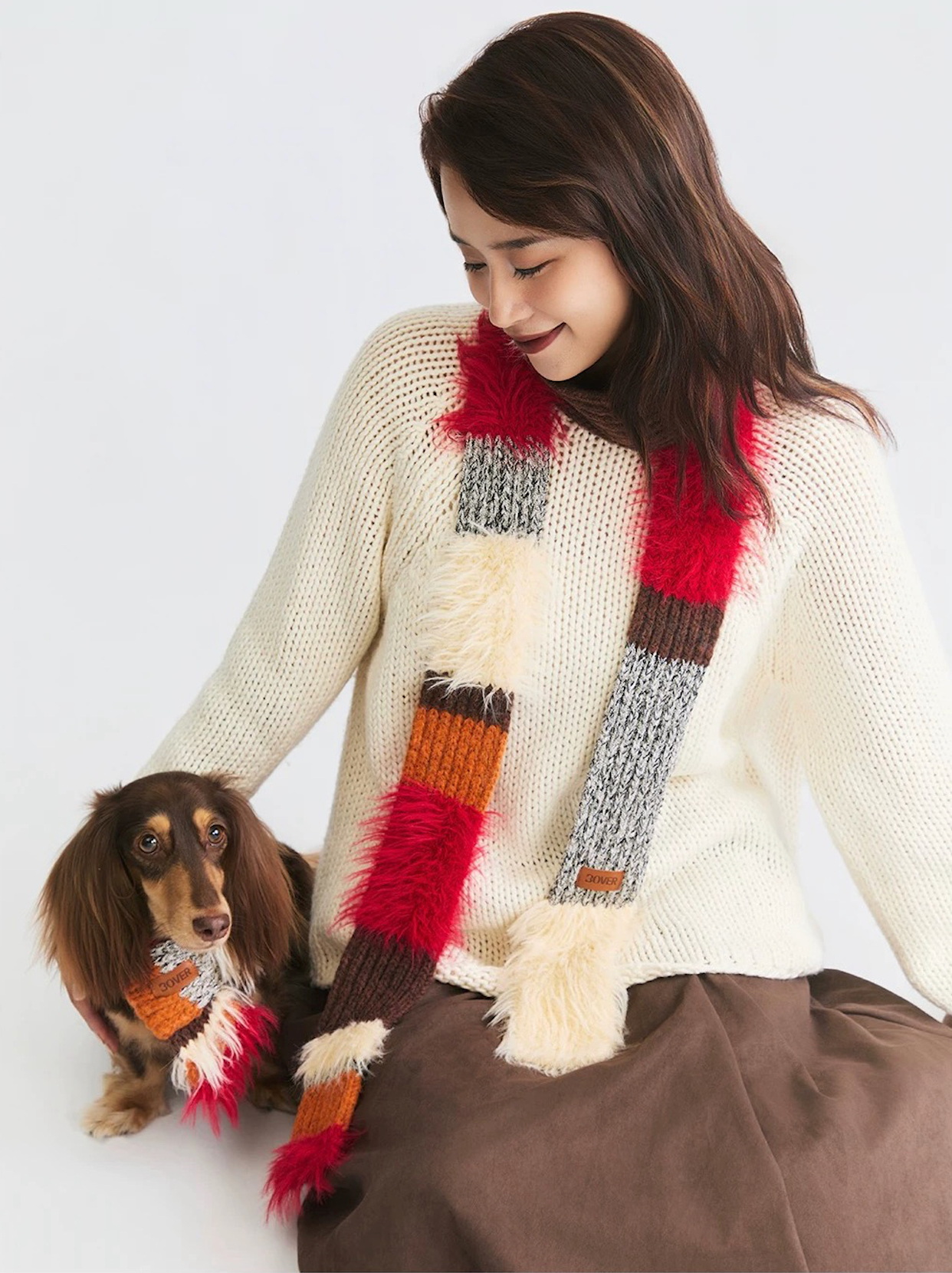 BOVER Color-block Scarf (Human Version)