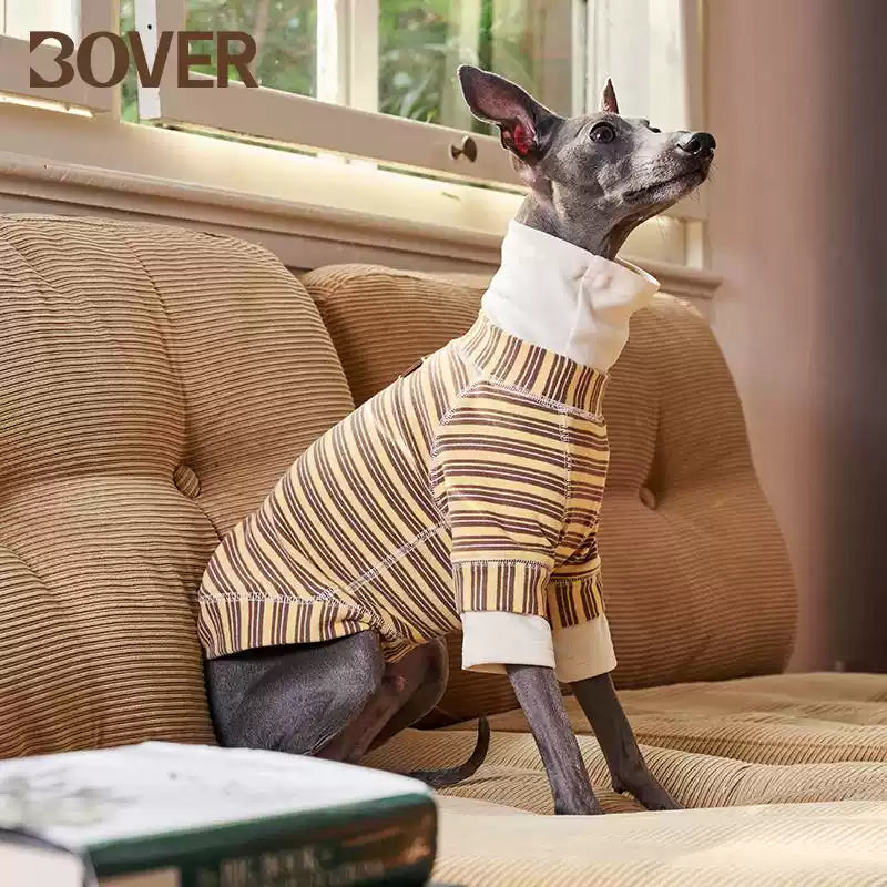BOVER "Homebody Dog" Velvet Shirt - Cozy Pet Loungewear
