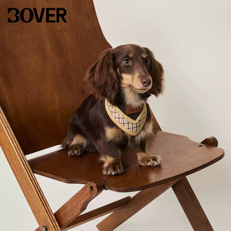 BOVER Adjustable Pet Collar - Double-Layer Design with Premium Stitching