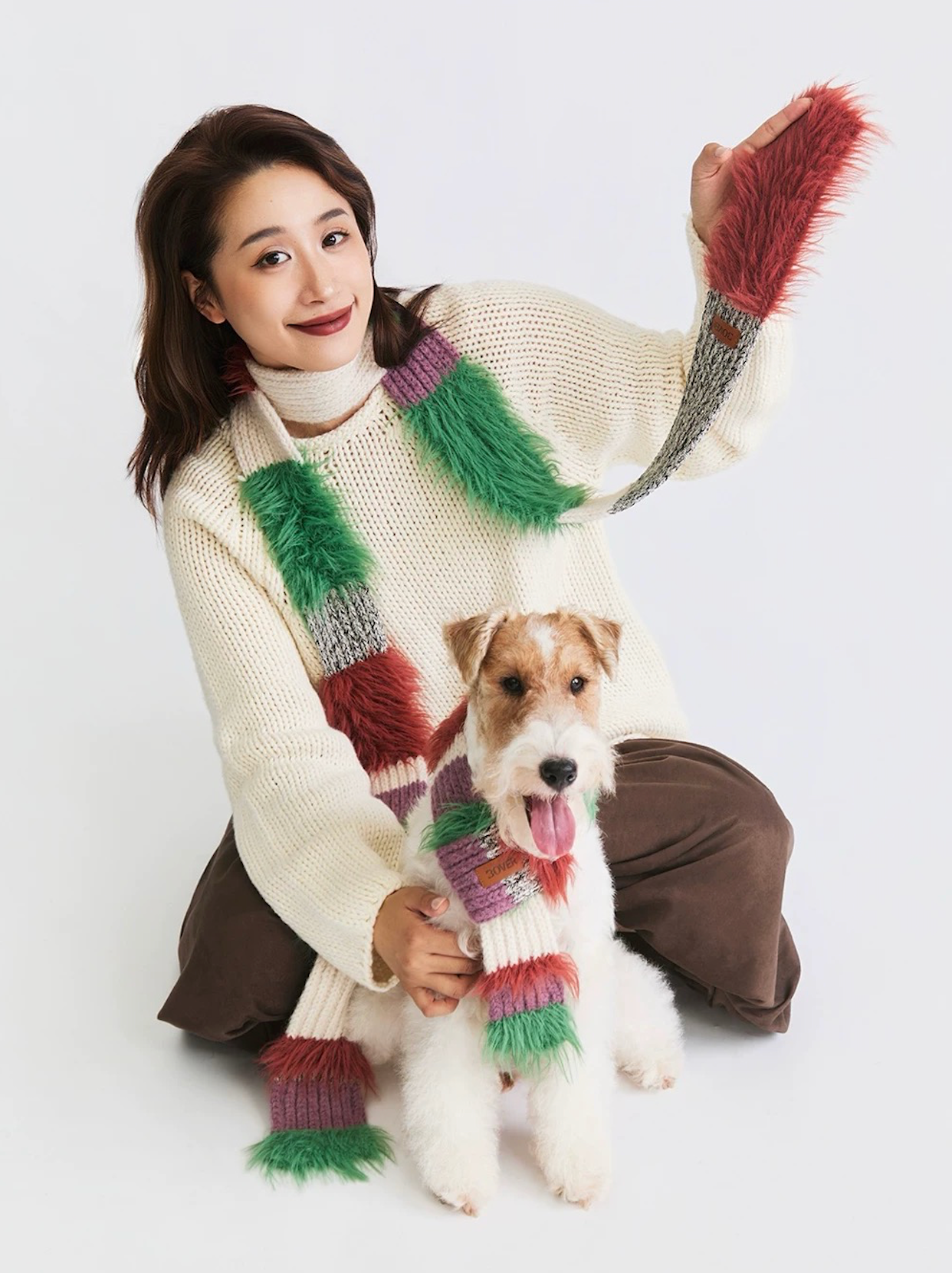 BOVER Color-block Scarf (Human Version)