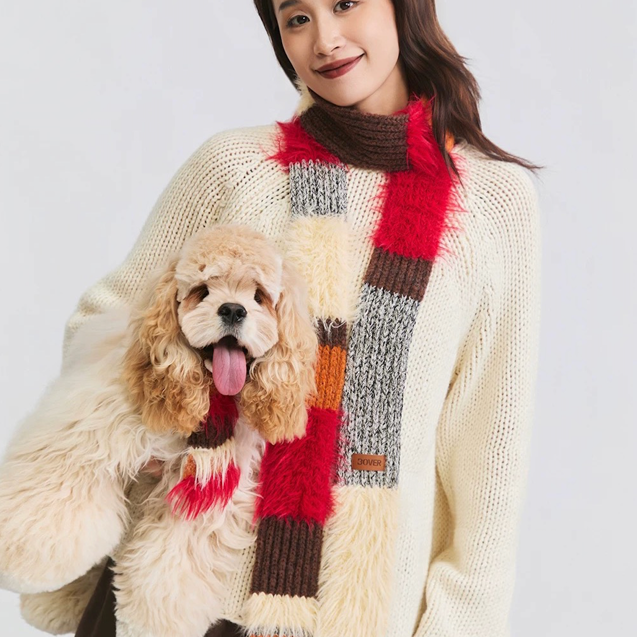 BOVER Color-block Scarf (Human Version)