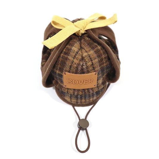 BOVER "Detective Dog" Sherlock Hat - British Style with Adjustable Strap