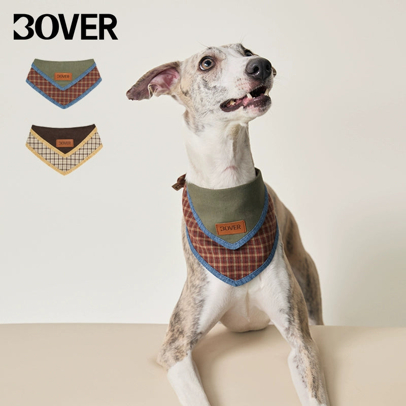 BOVER Adjustable Pet Collar - Double-Layer Design with Premium Stitching