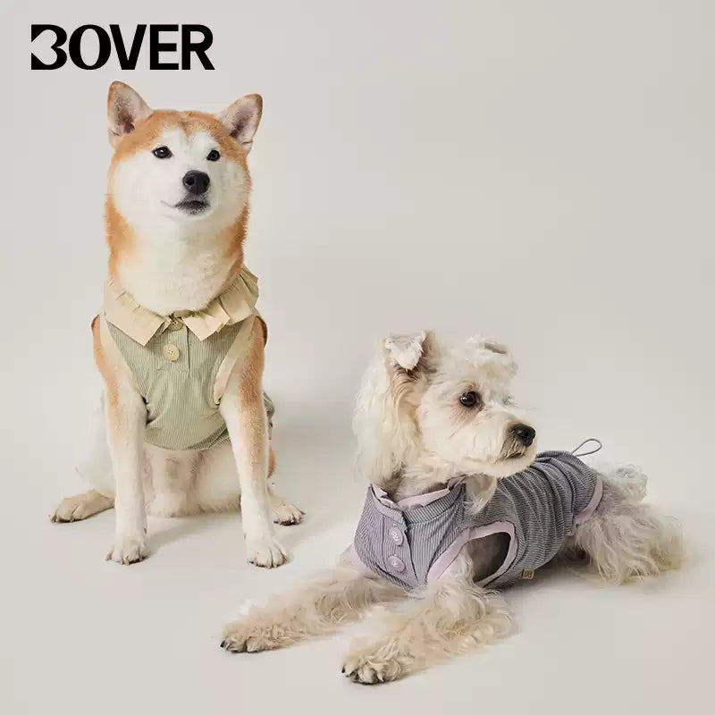 BOVER UV-Protective Pet Shirt - Dual Collar Style with Sun Protection