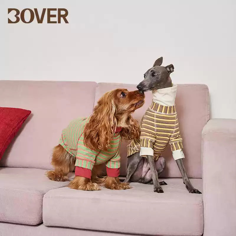 BOVER "Homebody Dog" Velvet Shirt - Cozy Pet Loungewear