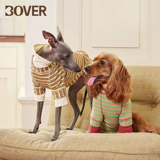 BOVER "Homebody Dog" Velvet Shirt - Cozy Pet Loungewear