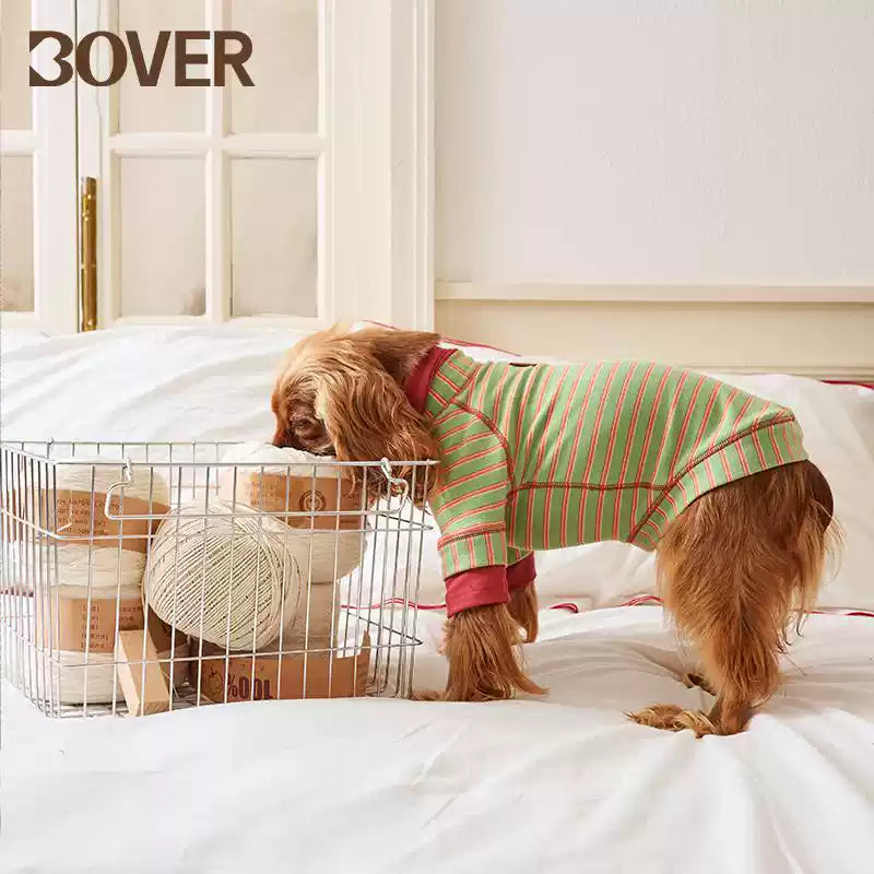 BOVER "Homebody Dog" Velvet Shirt - Cozy Pet Loungewear